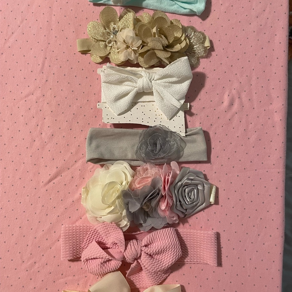 Baby girl headbands for 1-2 years old